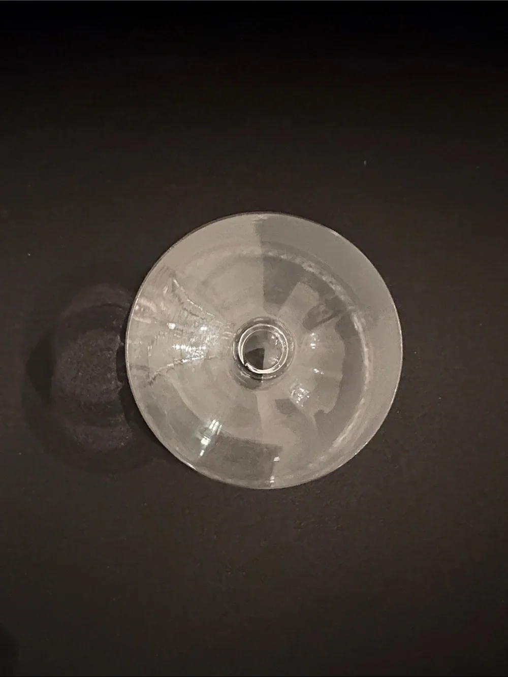 Etched Crystal Glass Small Compote Pedestal Bowl 4